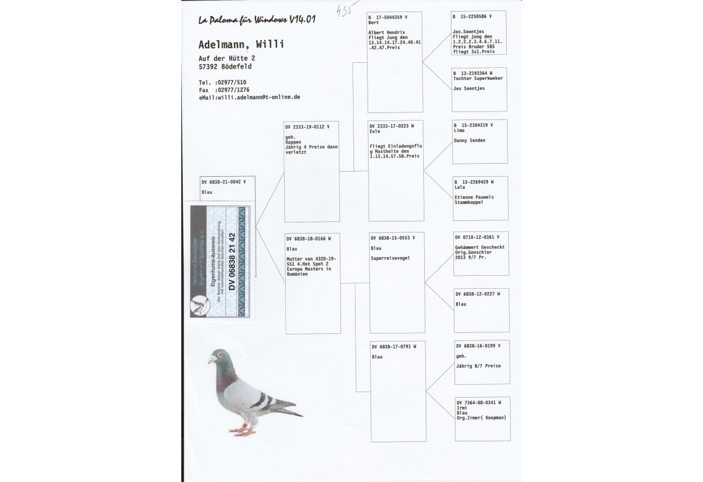 435th place -  DV-06838-21-42 - Hotel Adelmann