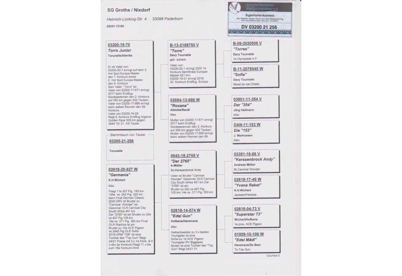 103th place - DV-03200-21-256 - SG Grothe/Nixdorf