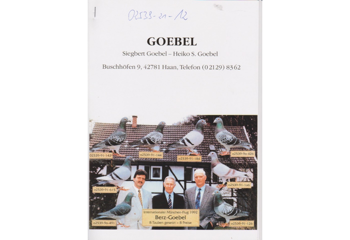 297th place - DV-02539-21-12 - H+S+J Goebel