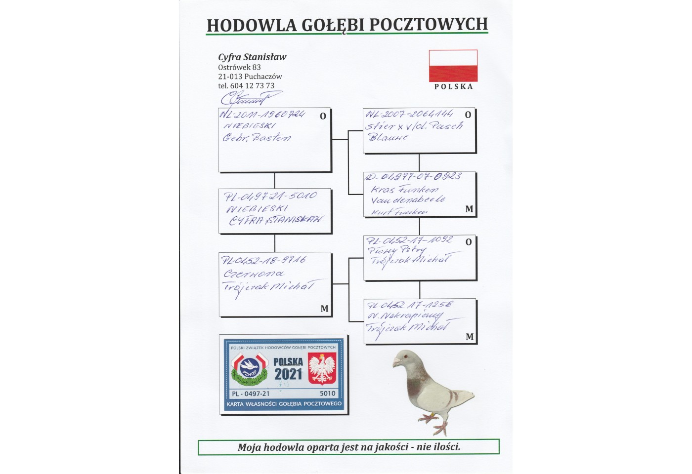 370th place - PL-0497-21-5010 - Cyfra Stanislaw