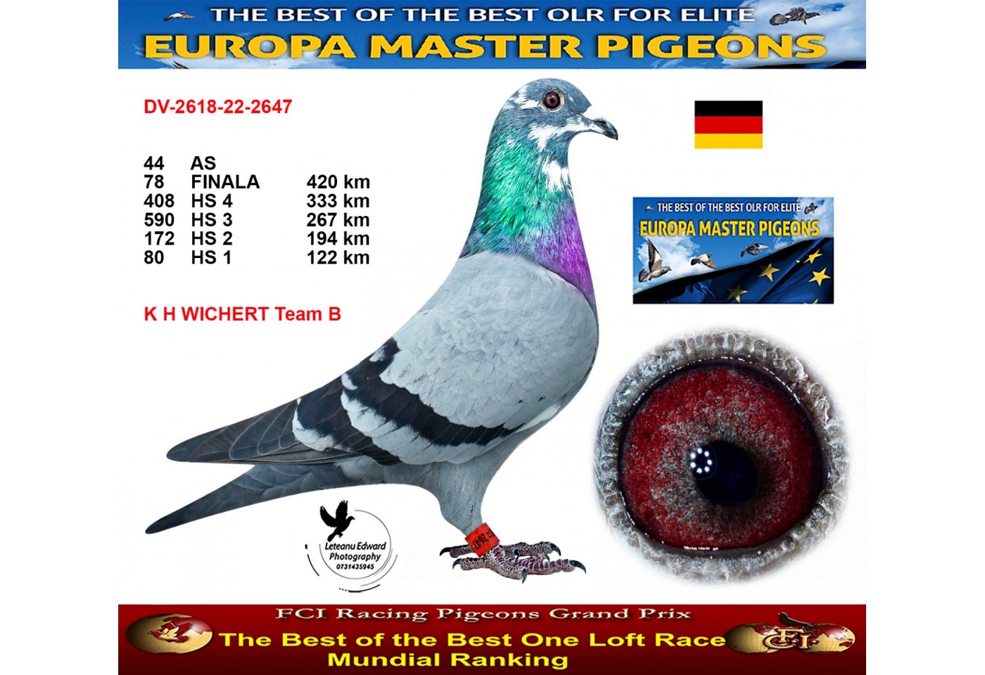 78th place - DV-02618-22-2647 - K H WICHERT 