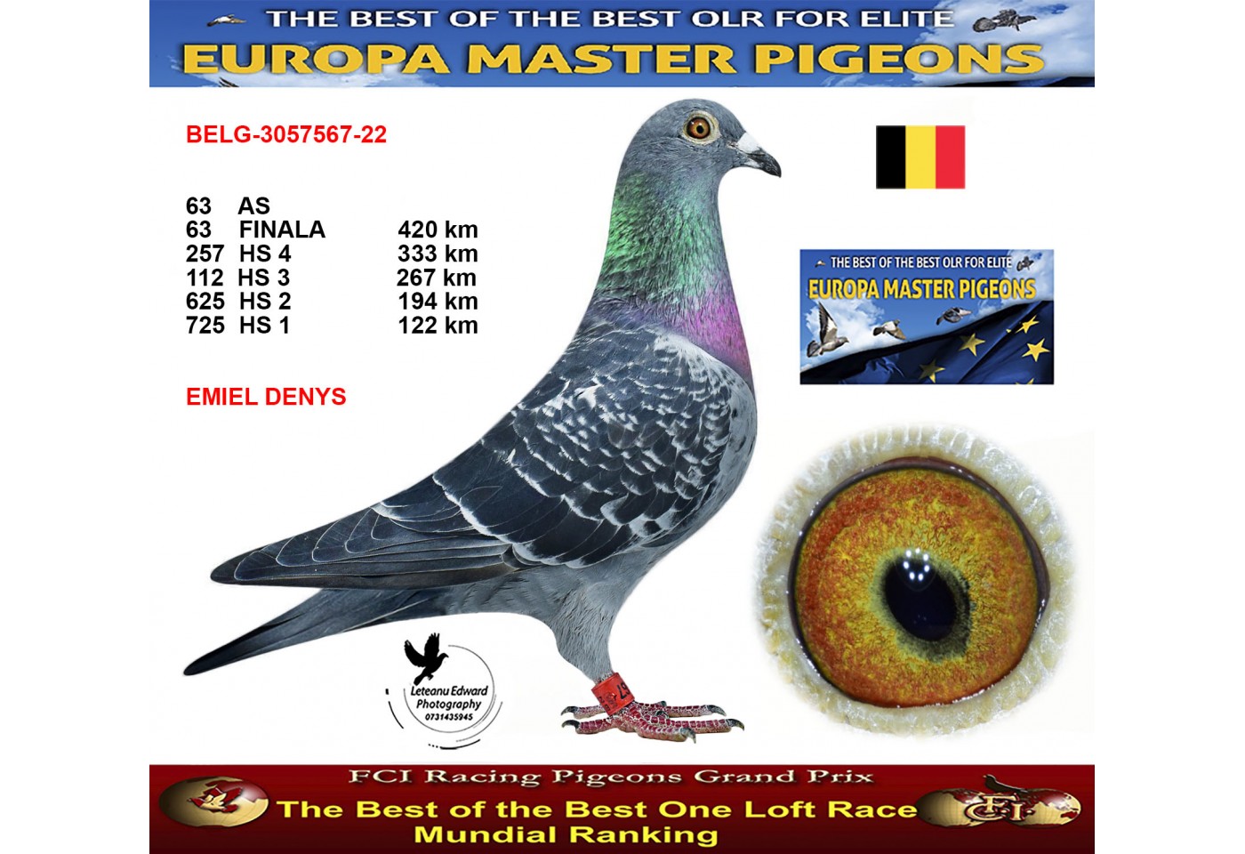 63th place - BELG-3057567-22 - EMIEL DENYS