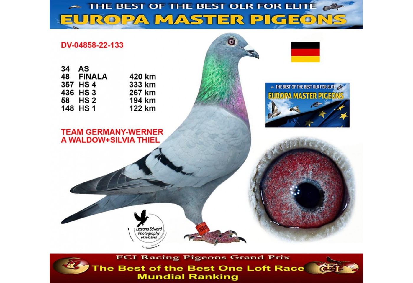 48th place - DV-04858-22-133 - TEAM GERMANY-WERNER A WALDOW+SILVIA THIEL