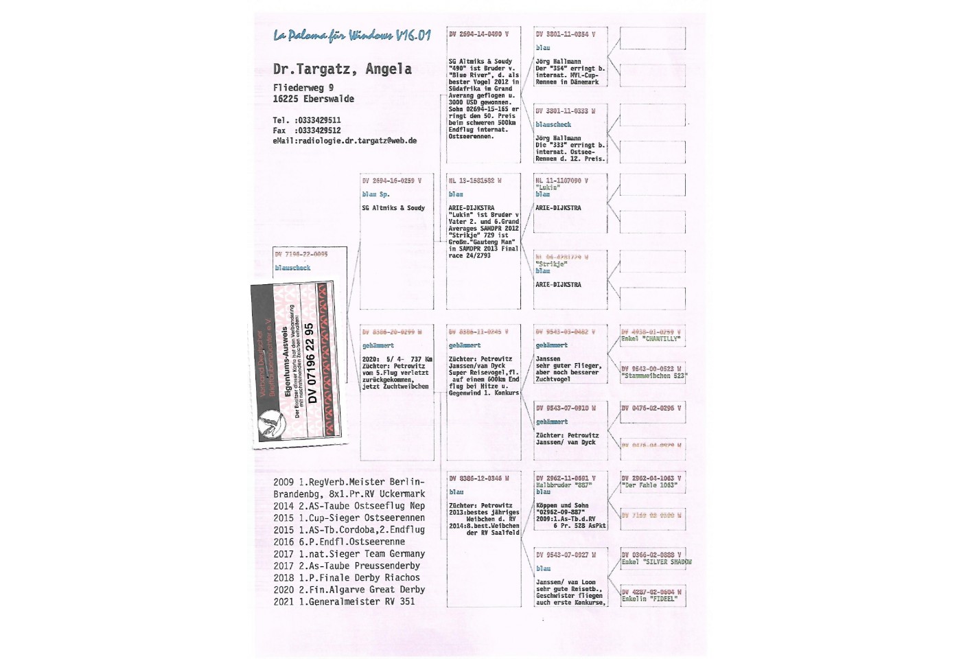 87th place - DV-07196-22-95 - DR ANGELA TARGATZ Team B
