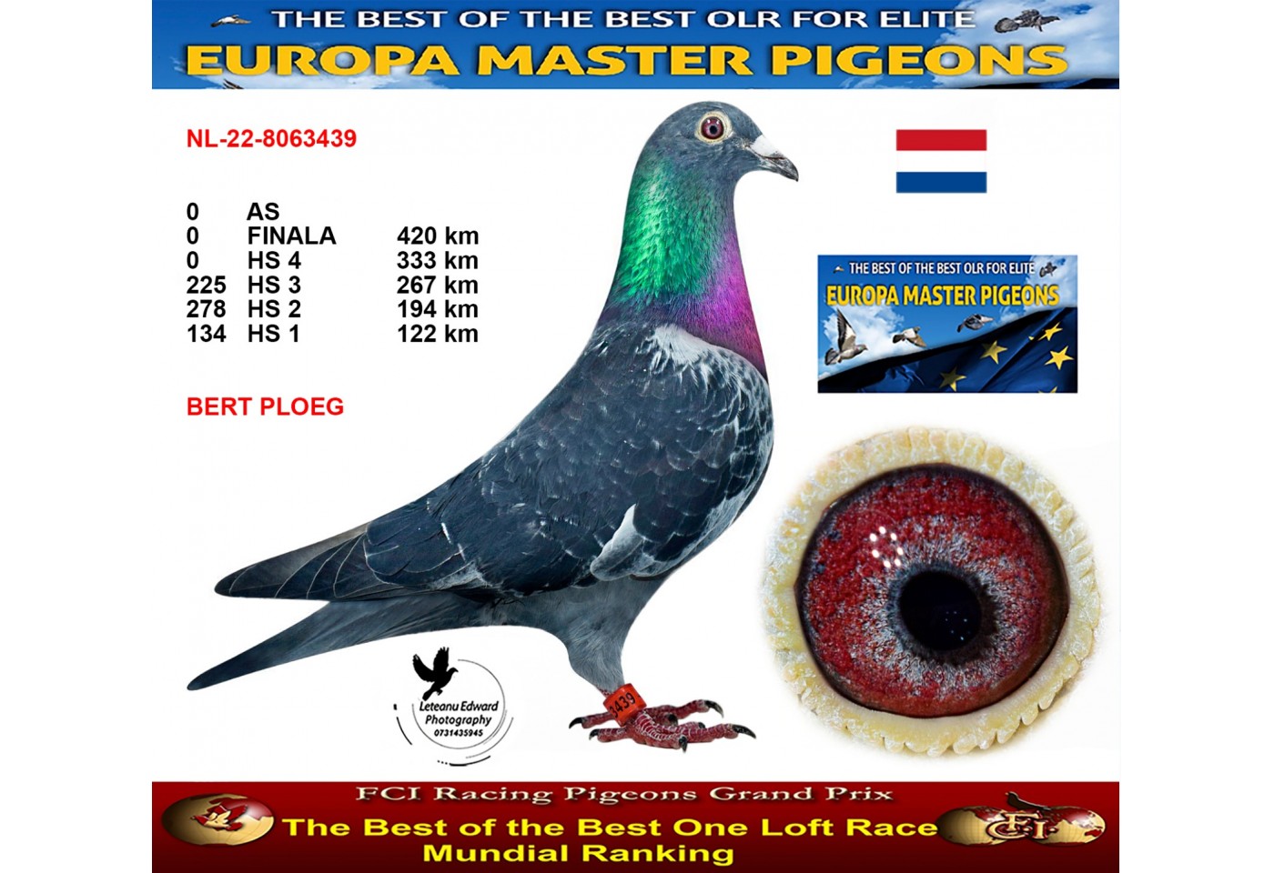 134th place - NL-22-8063439 - BERT PLOEG